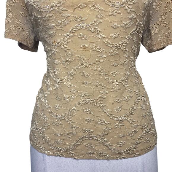 Vintage E.K. Designs 90s Victorian Style Floral Delicate Blouse - Picture 8 of 13